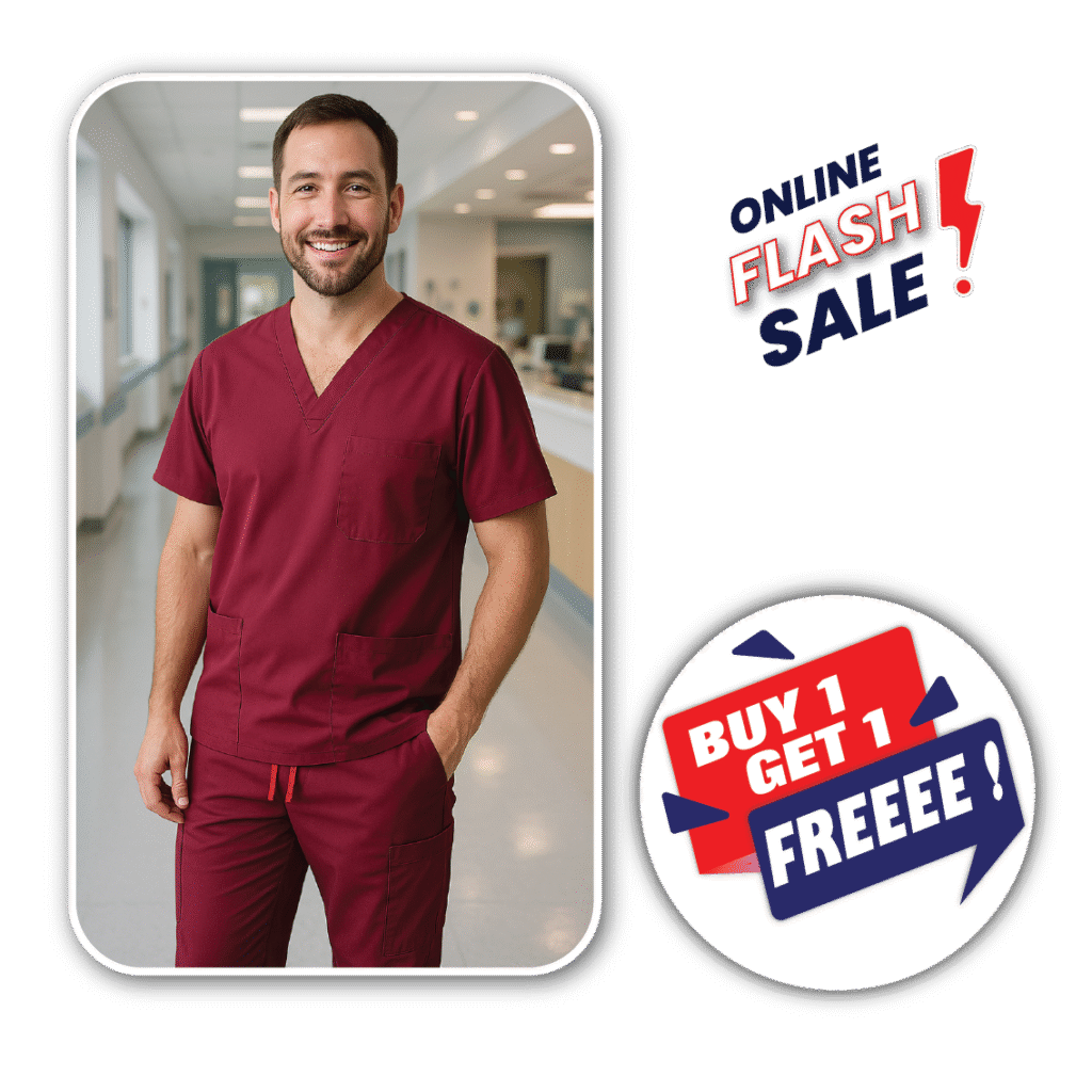 V – Style Unisex Scrub Set - Buy 1 Get 1 Free
